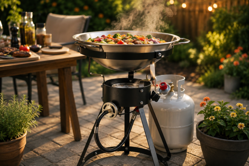 King Kooker heavy duty portable propane outdoor cooker wok portable outdoor cooking equipment