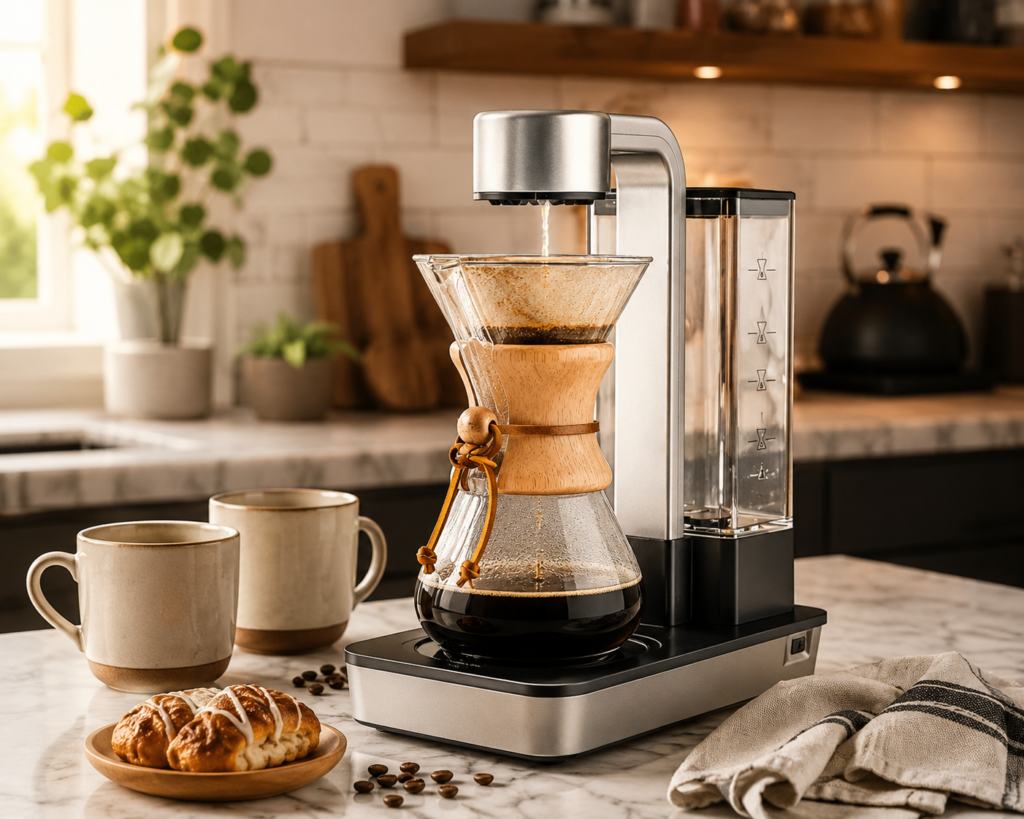 Chemex Ottomatic 2.0 automatic pour-over coffee makers glass carafe