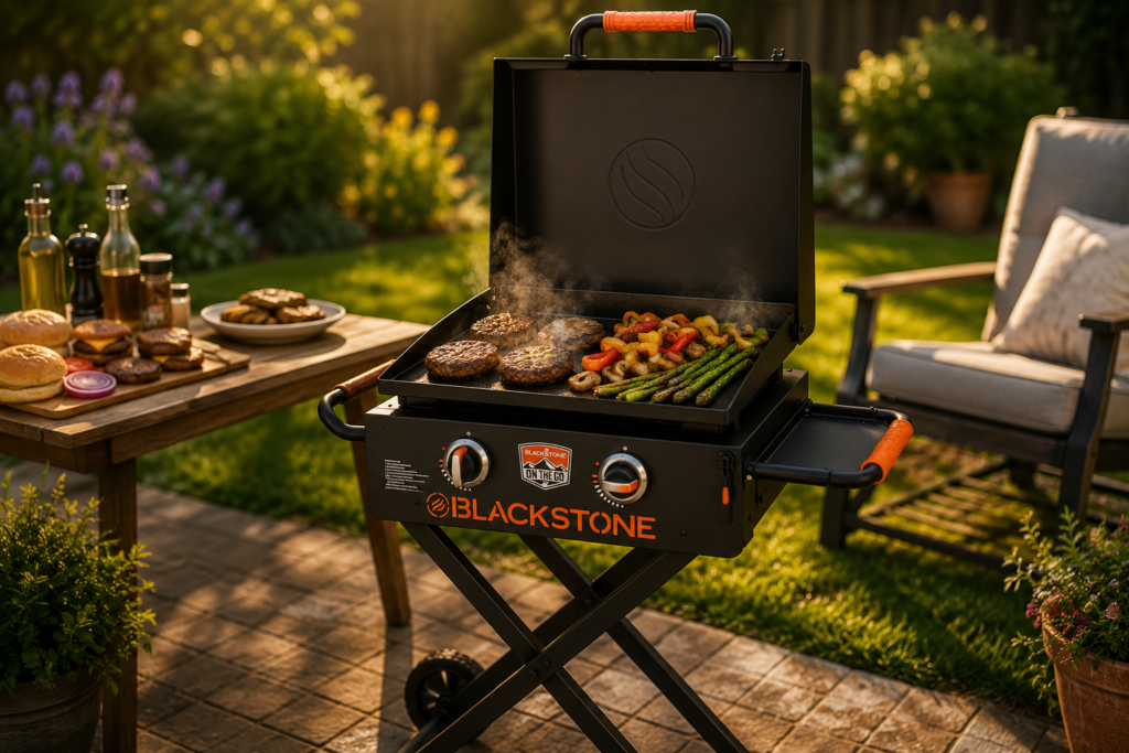Blackstone Omnivore 22 inch portable griddle flexfold legs portable outdoor cooking equipment