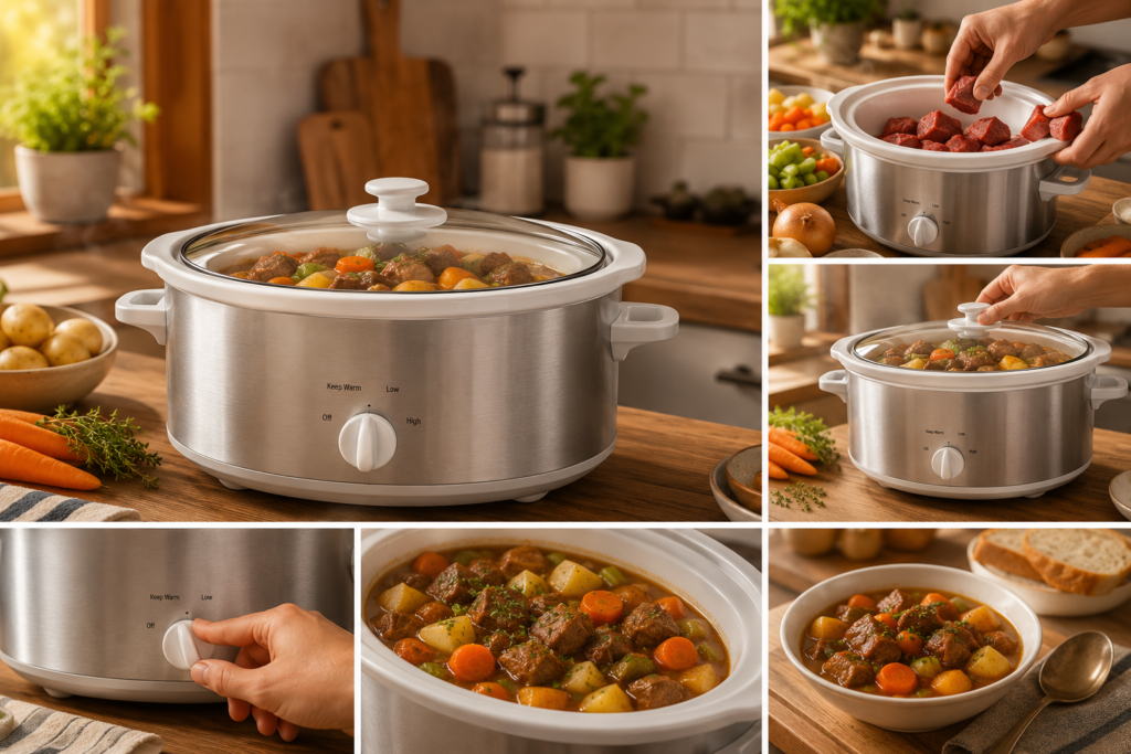 Hamilton Beach 4-quart slow cooker stainless steel dishwasher safe best slow cookers