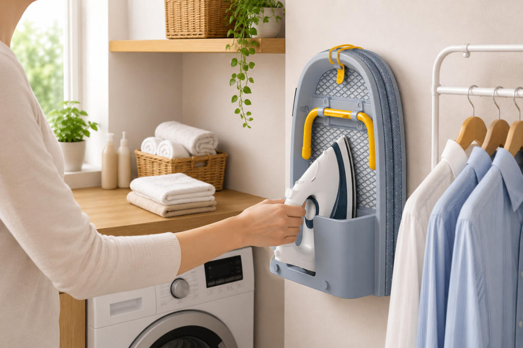 Joseph Joseph Pocket Max portable folding ironing board space saving laundry tools
