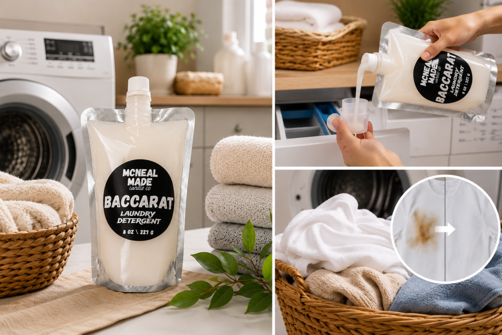  Luxury Scented Laundry Detergent with Saffron, Jasmine, and Cedar